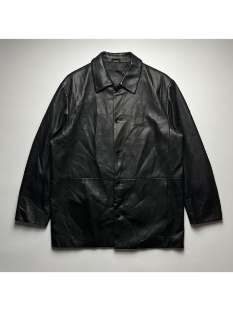BALENCIAGA Balenciaga 1997 Nicolas Ghesquière Leather Coat Jacket