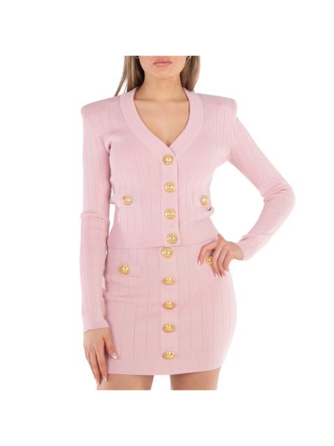 Balmain Balmain V-Neck Cropped Cardigan