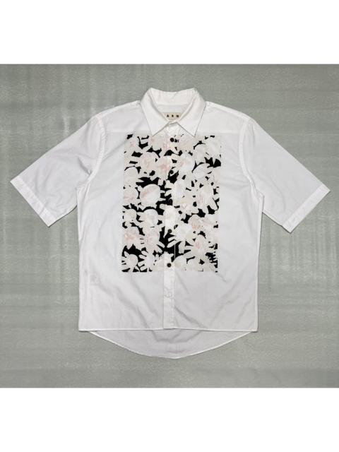 Marni Marni Floral Print Short Sleeve Button-Up Shirt