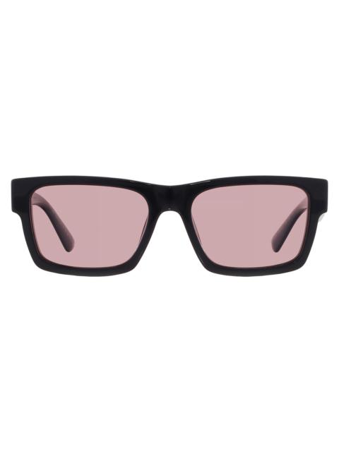 Prada Open Box - Prada Pink Rectangular Men's Sunglasses PR 25ZS 1AB05Z 56