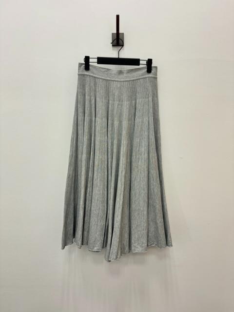 Loro Piana Loro Piana Gray Wool Knit Maxi Dress