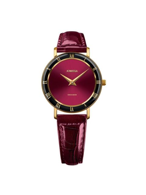 Jowissa - Jowissa Roma Quartz Red Dial Ladies Watch J2.272.M