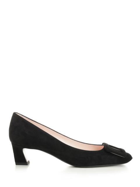 Roger Vivier Trompette Covered Buckle Dec 45 Pumps Black