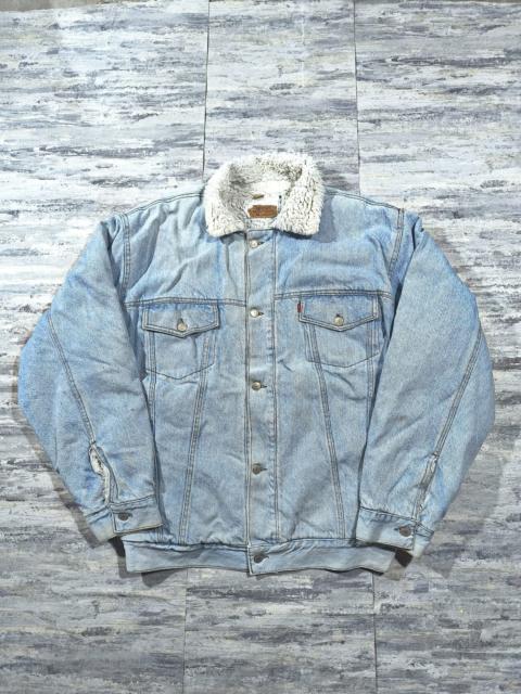 Levi's vintage levis 70598 denim sherpa trucker jacket made in usa