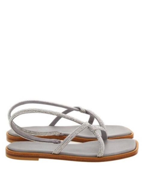 FERRAGAMO Ferragamo Floriane Knotted Strap Flat Sandals, Size 7 C