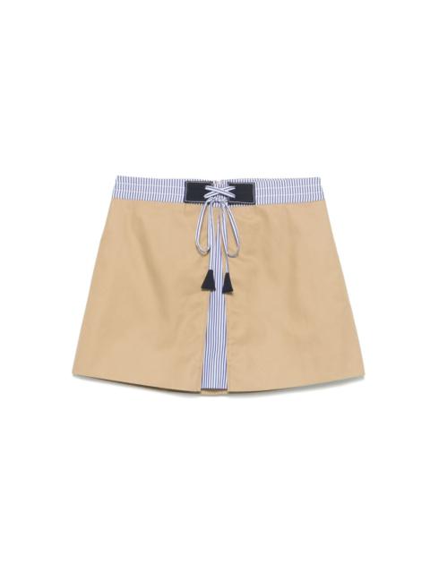 pleat-detail mini skirt