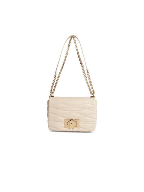 FURLA Furla 1927 Small Crossbody Bag In Cream Leather