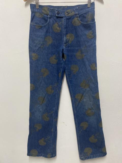 Algonquins All-Over Jellyfish Print Denim Pants – Rare Gothic Japanese Streetwear