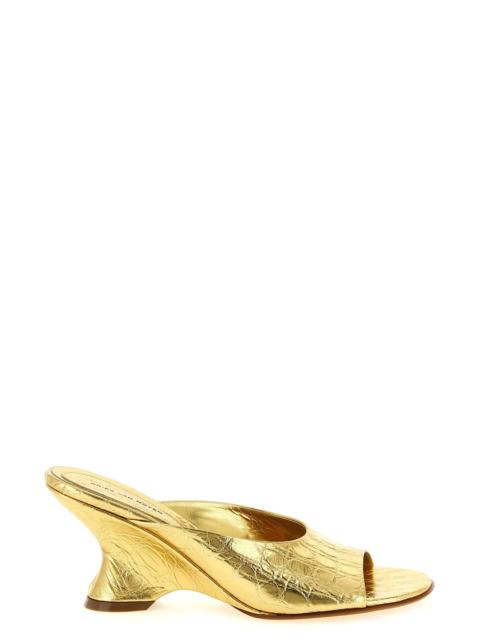 Dries Van Noten Curved wedge mules