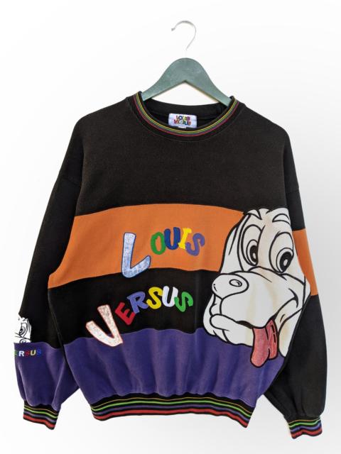 Other Designers Designer - Vintage Louis Versus 3 Tones Sweatshirt