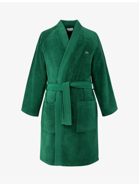 LACOSTE Defile organic cotton bathrobe