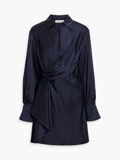SIMKHAI Talit draped satin-crepe mini dress