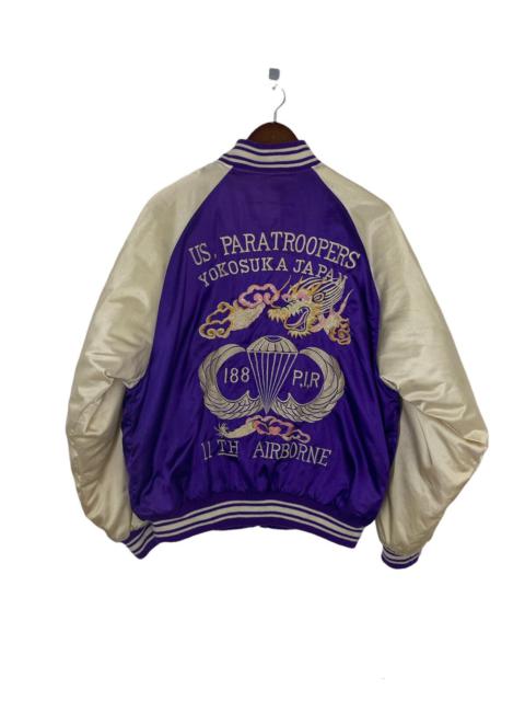 Other Designers Japanese Brand - Japanese Sukajan Jacket 11th Airborne Embroidery Dragon