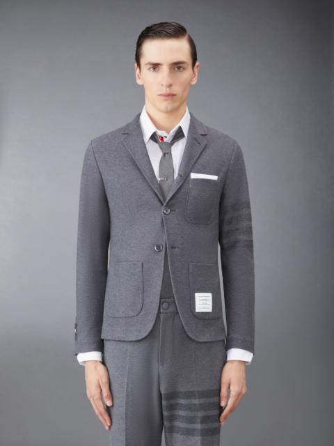 Thom Browne Medium Grey Double Face Tech Twill 4-Bar Sport Coat