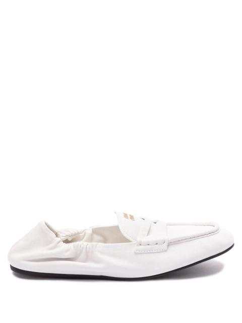 Miu Miu Miu Miu Women Ruches Nappa Leather Loafers