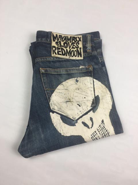 Other Designers Distressed Denim - japanese ilustrator Mayamaxx loves Red Moon selvedges denim