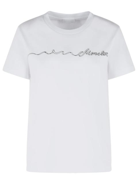 Moncler Moncler White Cotton T-Shirt Women