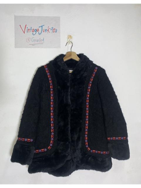 Hysteric Glamour RARE!!!Vintage Hysteric Glamour faux fur Jacket navajo style