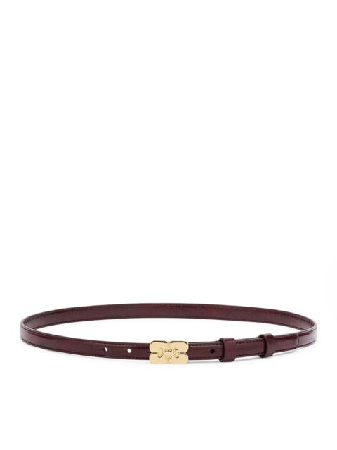 GANNI Ganni Women Small Kat Belt Burgundy
