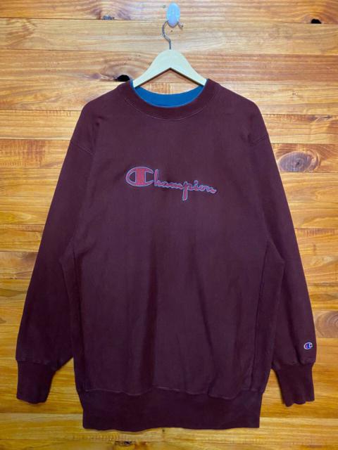 Other Designers Vintage - VINTAGE CHAMPION REVERSE WEAVE SPELLOUT SWEATSHIRT