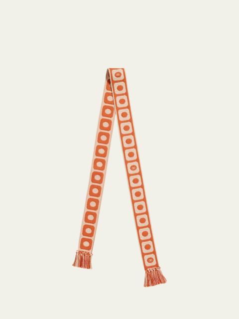 Valentino Antibes Printed Skinny Scarf