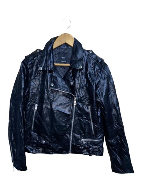 Roen Roen Double Collar Pu Leather Jacket