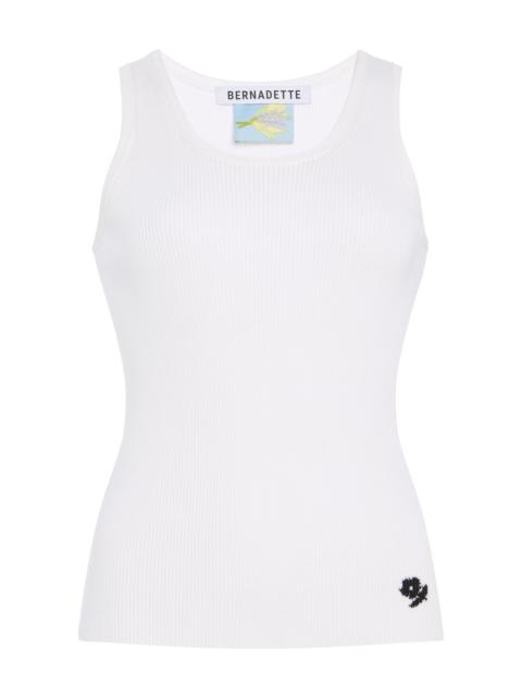 BERNADETTE Marcel Cotton Tank Top white