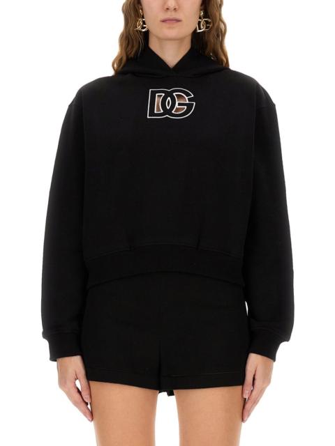 Dolce & Gabbana Dolce & Gabbana Women Sweatshirt With Dg Embroidery