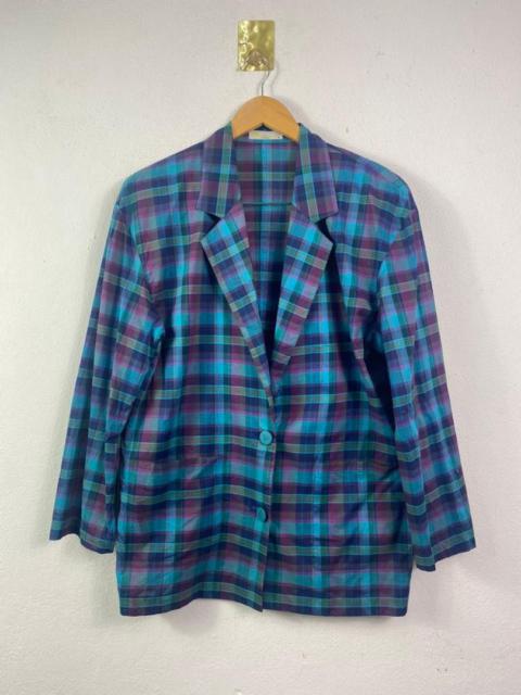 Other Designers Aquascutum Plaid Thin Cotton Coat Jacket