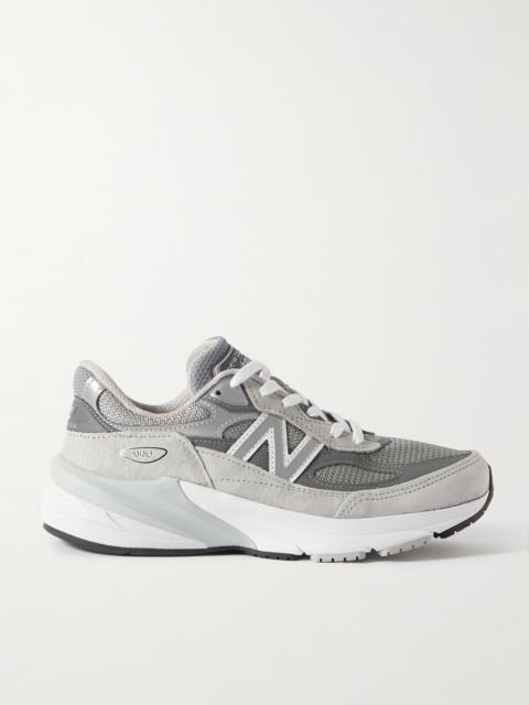 New Balance Made In Usa 990v6 Suede, Leather And Mesh Sneakers
