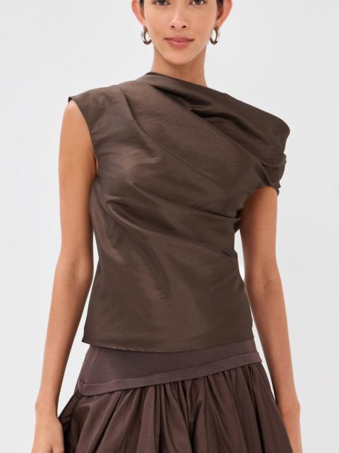 SIMKHAI Vivia Draped Top
