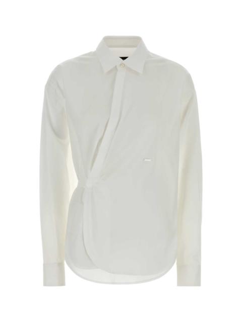 DSQUARED2 Dsquared Women White Stretch Poplin Shirt