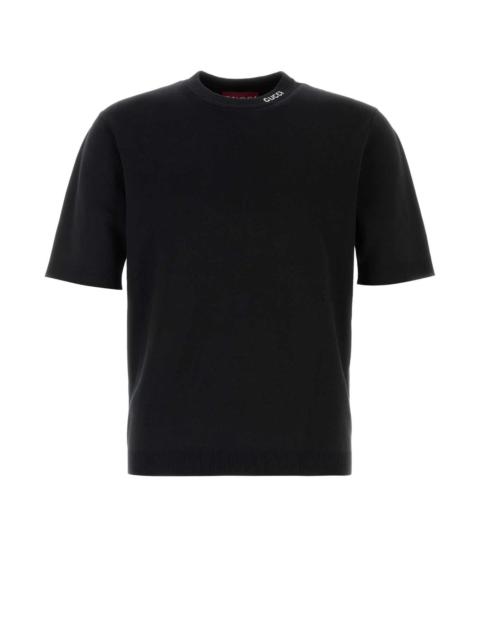 GUCCI Gucci Men Black Silk Blend Sweater