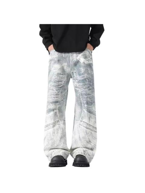 Other Designers Japanese Brand - Y2K / Grunge / Streetwear Distressed Wide Leg Denim Jeans
