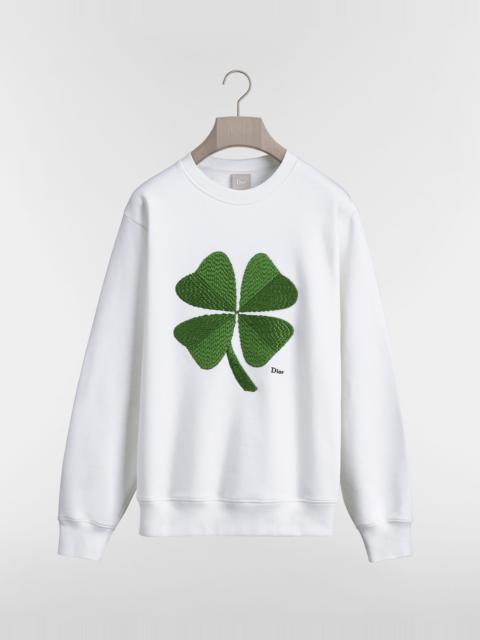 Dior Sweatshirt with Dior Clover Embroidery, Relaxed Fit
