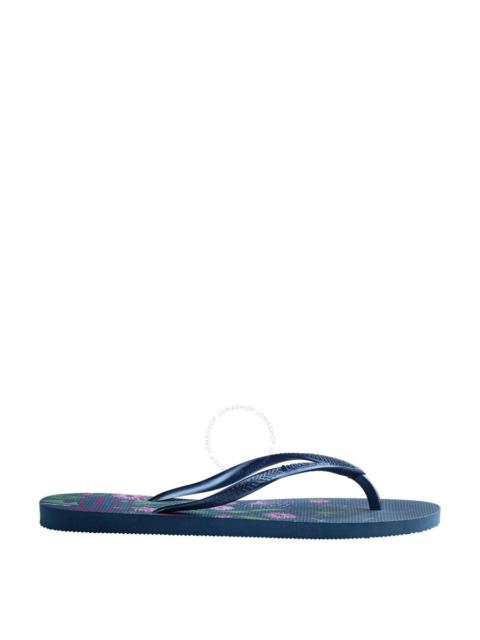 Other Designers Havaianas Slim Organic Comfy Flip Flops In Blue