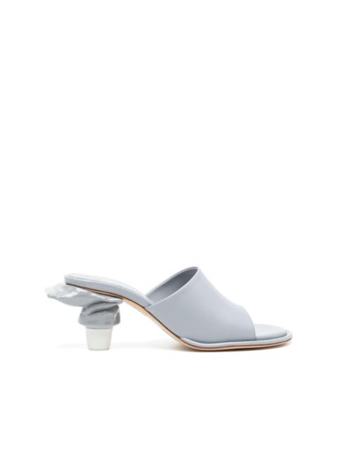 Toothpaste 65mm leather mules