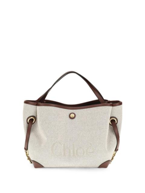Chloé Chloe Women Small Chloé Clover Double Carry Bag In Canvas