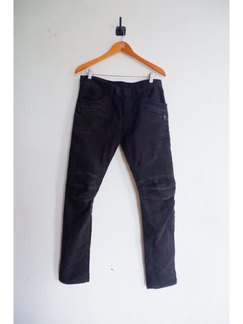 Balmain BALMAIN Christophe Decarnine Biker Waxed Jeans