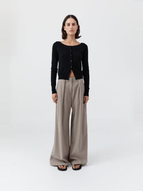 ST. AGNI Merino Wool Ballet Cardigan - Black