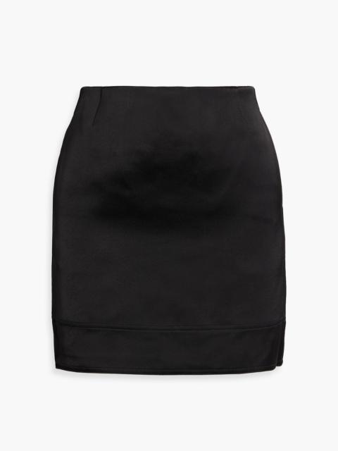 TOTEME Satin-crepe mini skirt