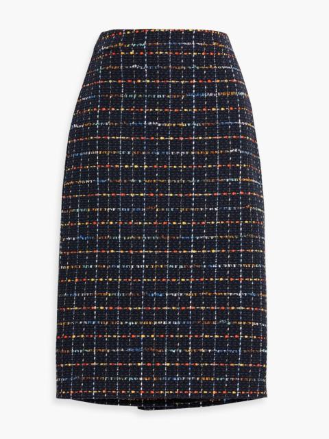 VERONICA BEARD Nervi checked cotton-blend tweed pencil skirt