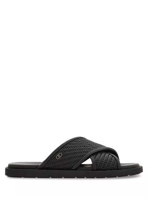 FERRAGAMO Men's Brise Crisscross Sandals