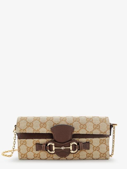 GUCCI Gucci Wallet With Chain And Horse Clip