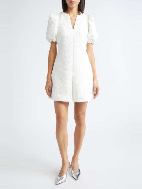 STINE GOYA Stine Goya Textured Fit & Flare Minidress in Artist Flower Relief at Nordstrom