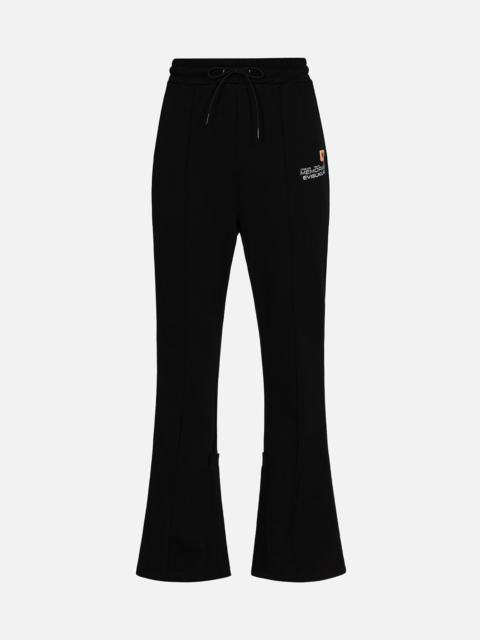 EVISU Slogan Print Fashion Fit Flared Sweatpants