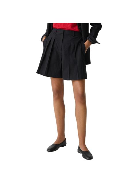 Theory Theory Pleated Linen-Blend Short