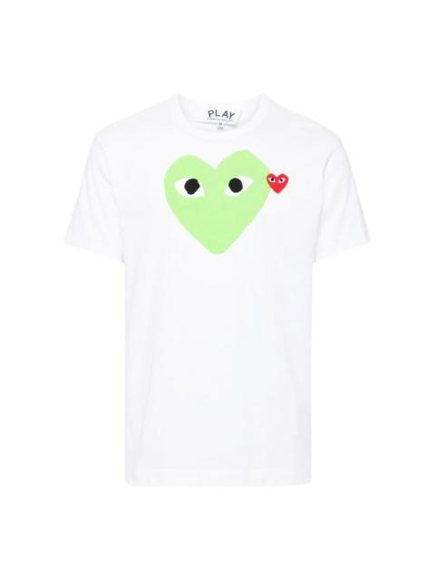 Comme des Garçons PLAY Blue Heart Red Emblem Tee Unisex