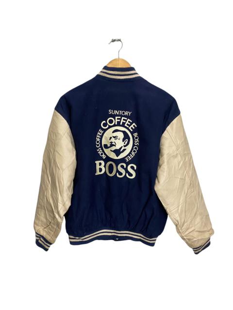 Other Designers Vintage - Suntory Boss Coffee wool varsity jacket