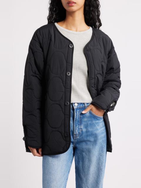 ALPHA INDUSTRIES Alpha Industries Reversible ALS/92 Mod Quilted Liner Jacket in Black at Nordstrom